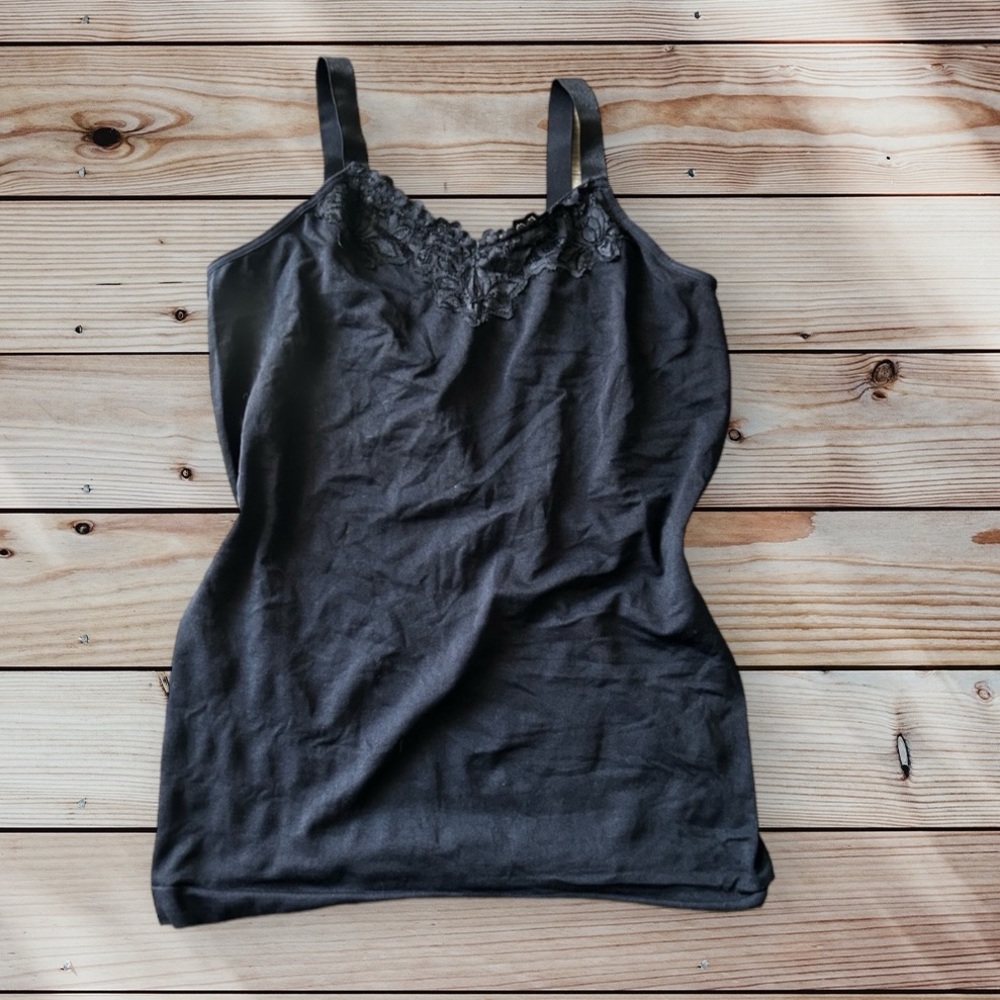 NEW stretchy OS black cami